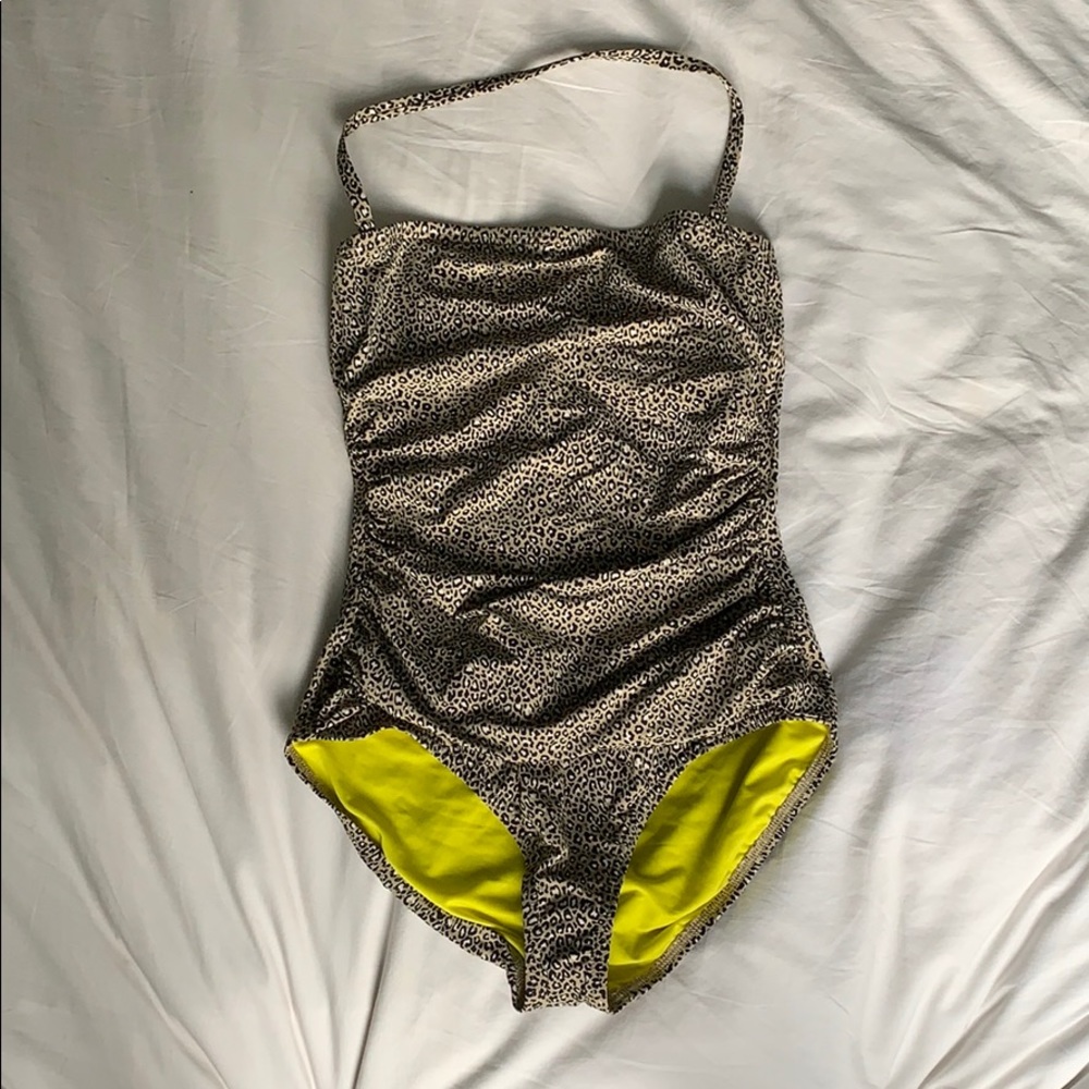 leopard print one piece echo design beach swimsuit